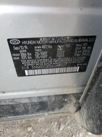 2020 Hyundai Santa Fe Se VIN: 5NMS2CAD6LH172771 Lot: 58250484