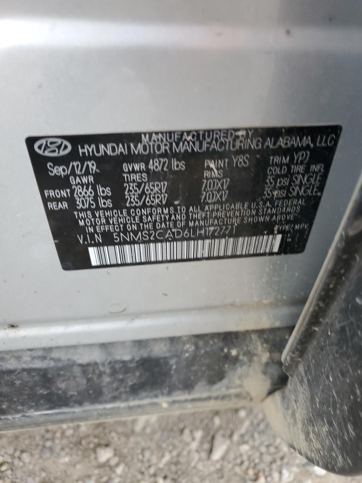 5NMS2CAD6LH172771 2020 Hyundai Santa Fe Se