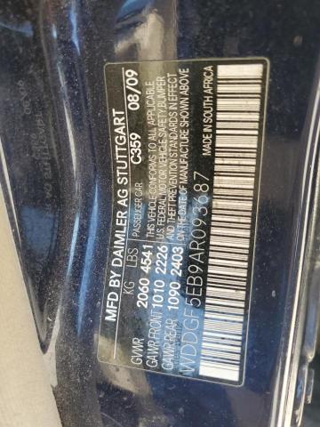 2010 Mercedes-Benz C 300 VIN: WDDGF5EB9AR093687 Lot: 58934514