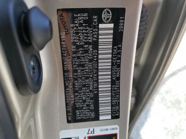 VIN 4T1BF1FK1FU074420 2015 Toyota Camry, LE no.12