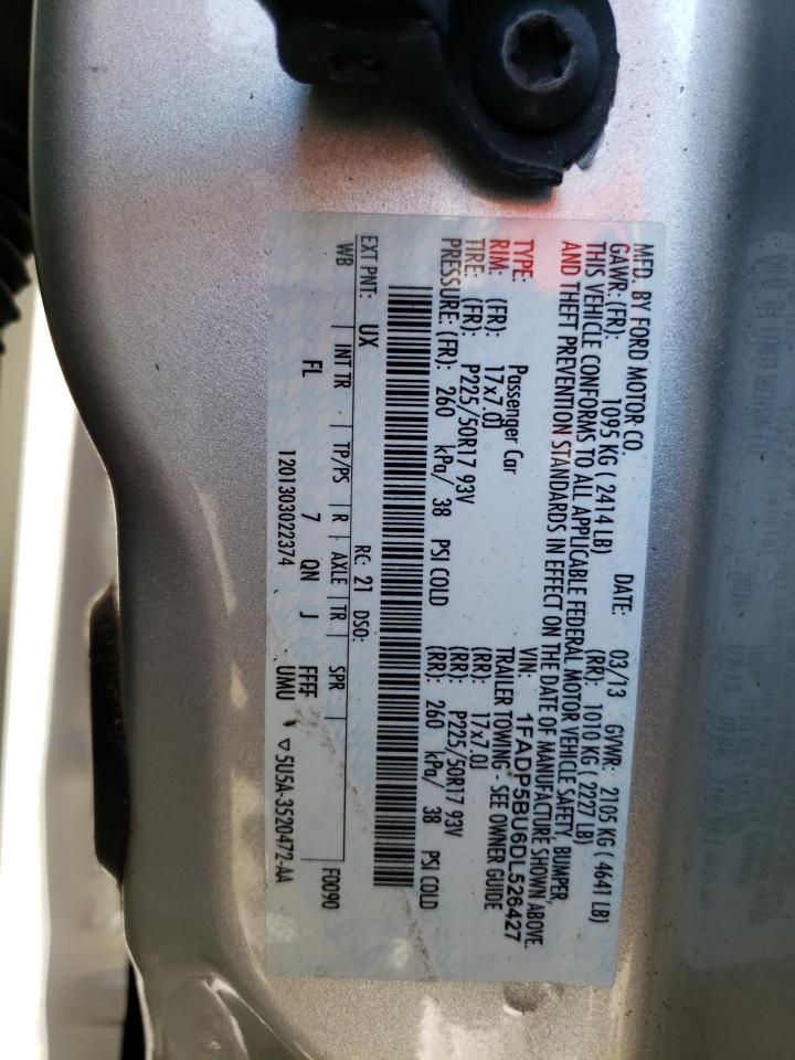 1FADP5BU6DL526427 2013 Ford C-Max Sel