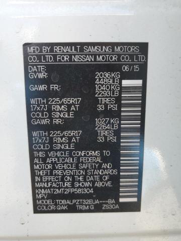 2015 NISSAN ROGUE S - KNMAT2MT2FP581304