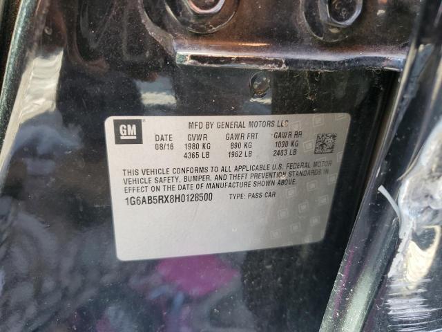 2017 Cadillac Ats Luxury VIN: 1G6AB5RX8H0128500 Lot: 58498734