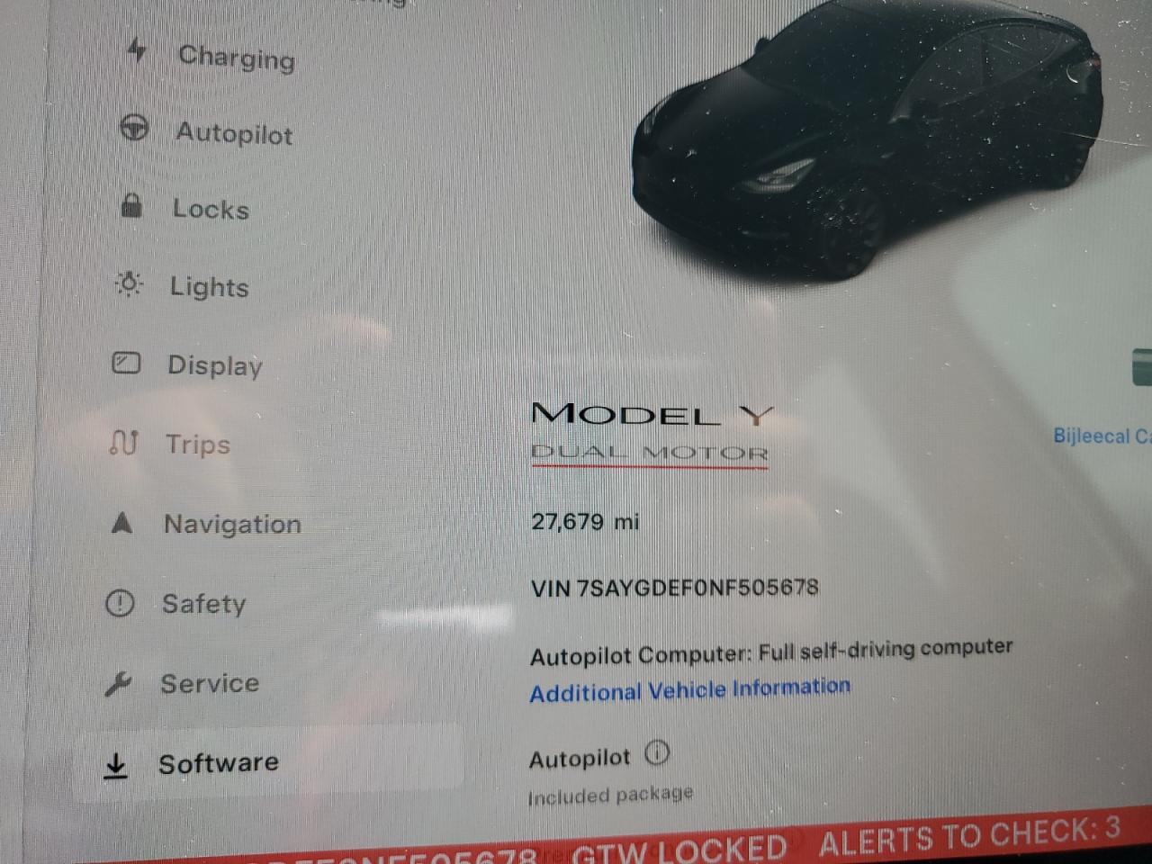 7SAYGDEF0NF505678 2022 Tesla Model Y