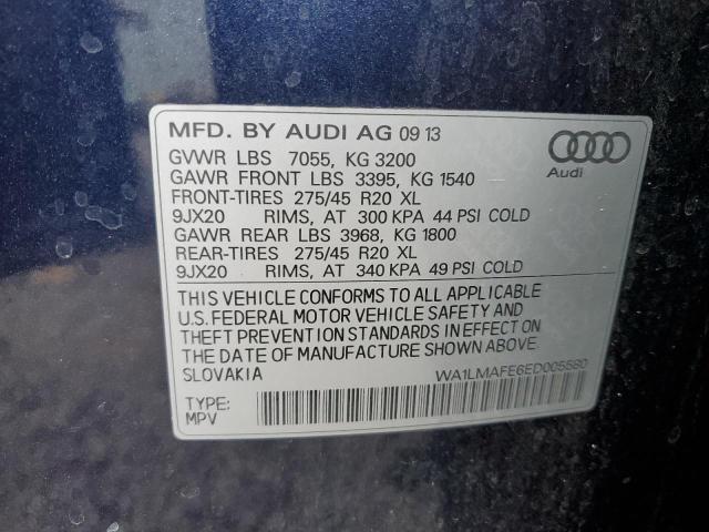 2014 Audi Q7 Premium Plus VIN: WA1LMAFE6ED005580 Lot: 59335644