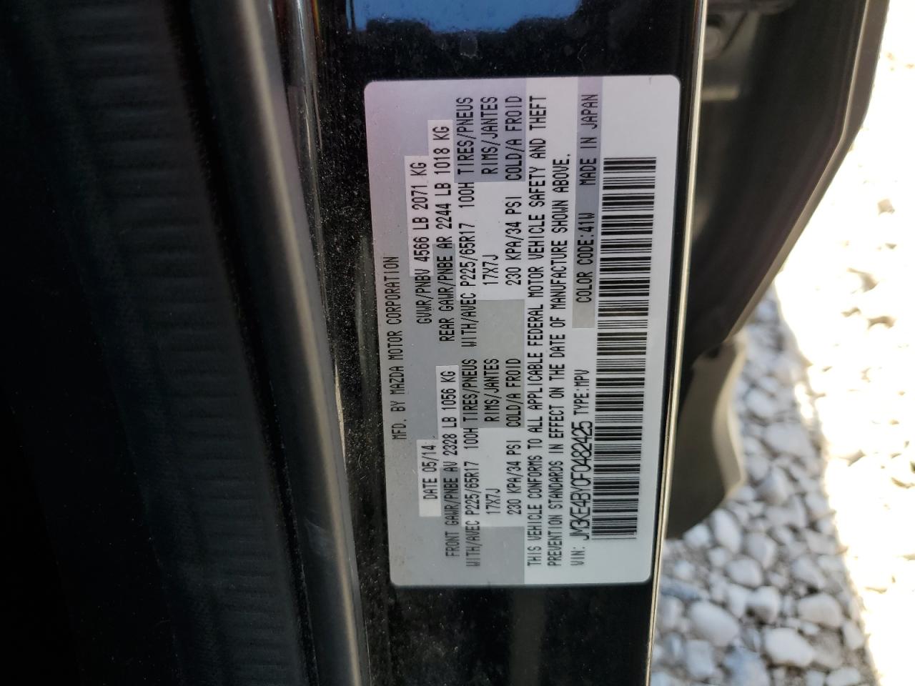 JM3KE4BY0F0482425 2015 Mazda Cx-5 Sport