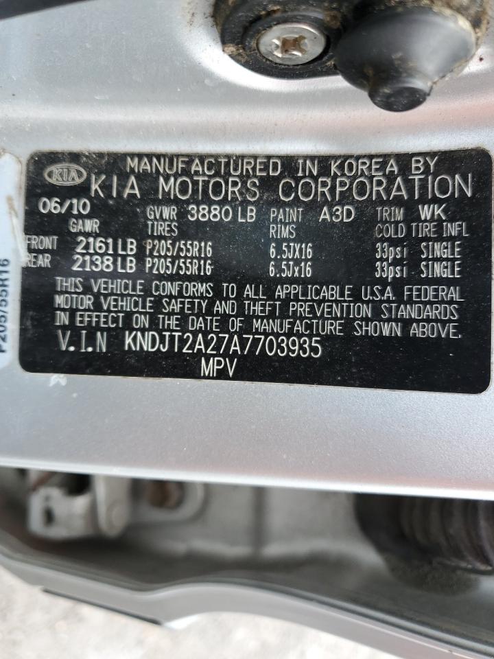 KNDJT2A27A7703935 2010 Kia Soul +