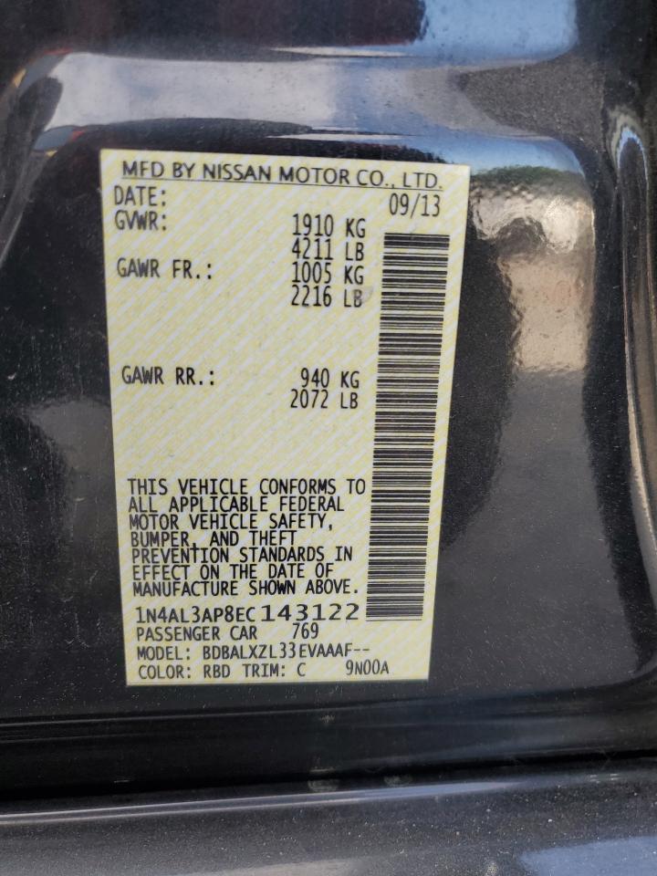 1N4AL3AP8EC143122 2014 Nissan Altima 2.5