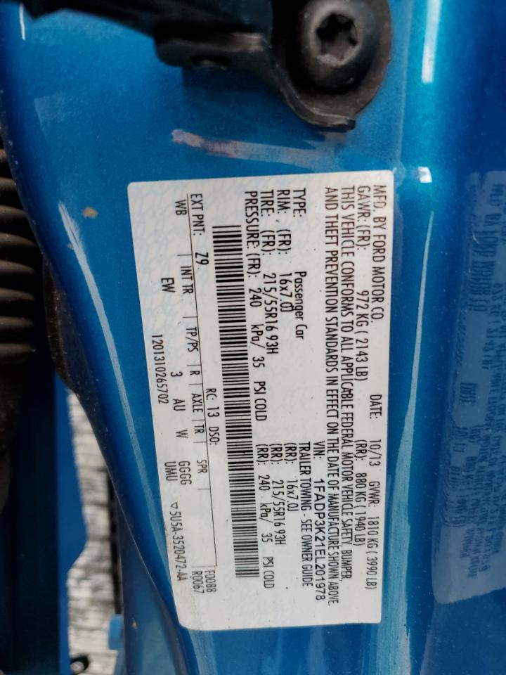 1FADP3K21EL201978 2014 Ford Focus Se