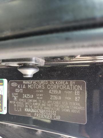 2011 Kia Optima Ex VIN: KNAGN4A76B5115532 Lot: 59259144