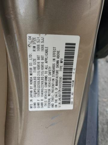 2005 Honda Cr-V Ex VIN: JHLRD77815C020590 Lot: 59661924