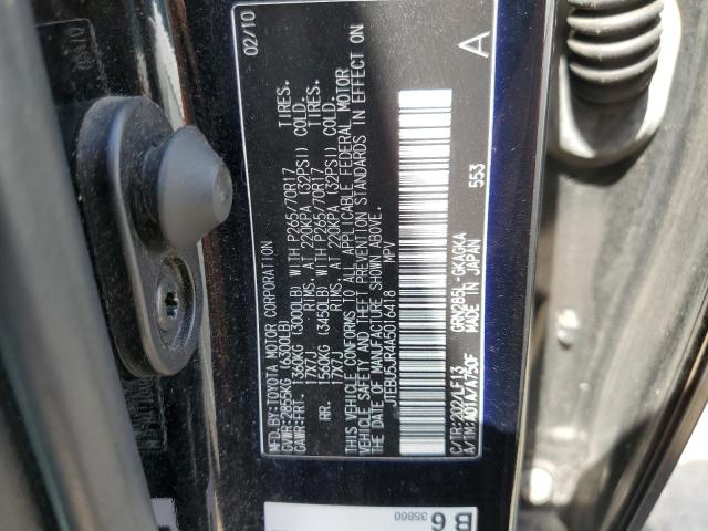 2010 Toyota 4Runner Sr5 VIN: JTEBU5JR4A5016418 Lot: 59303304