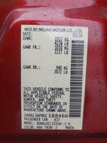 2016 NISSAN ALTIMA 2.5 - 1N4AL3AP8GC188466
