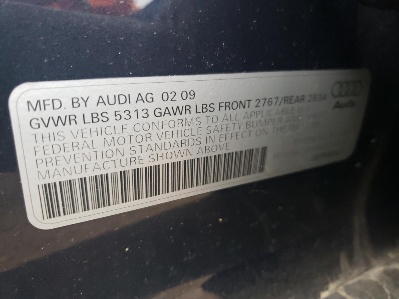 WAUSG74F99N044653 2009 Audi A6 Premium Plus