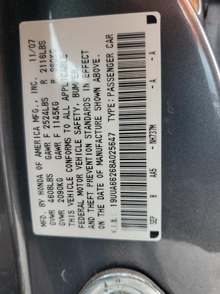 19UUA66268A025647 2008 Acura Tl