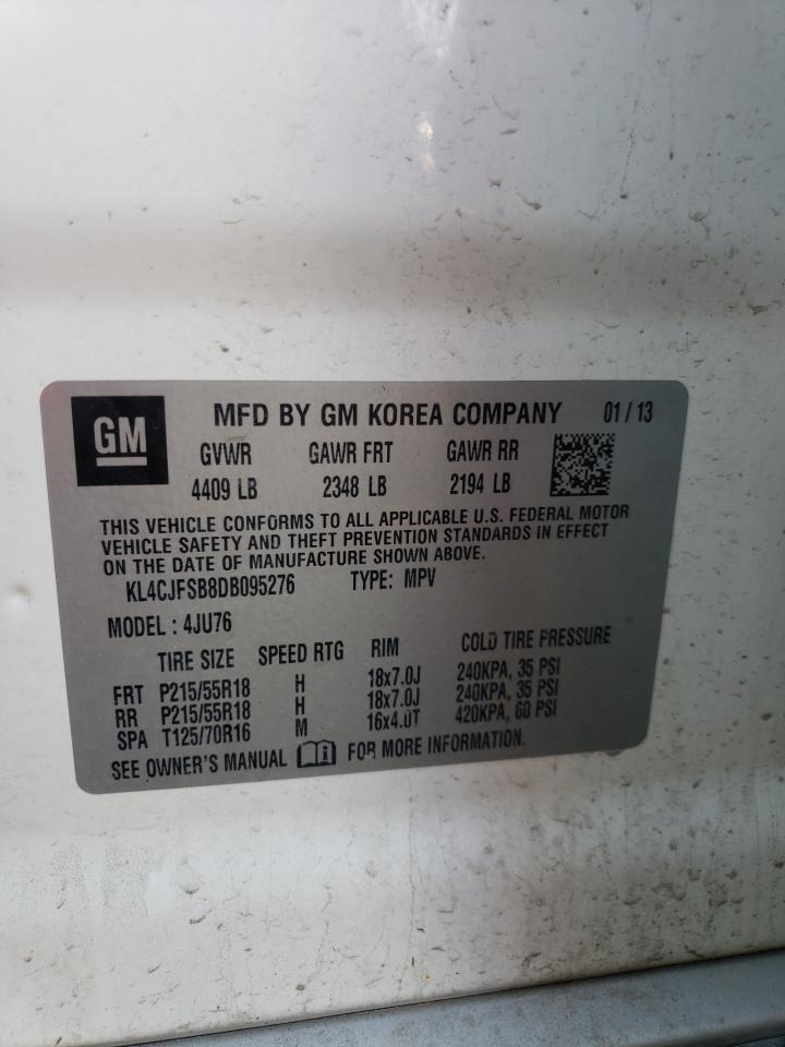 KL4CJFSB8DB095276 2013 Buick Encore Convenience