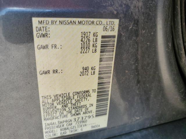 2016 NISSAN ALTIMA 2.5 - 1N4AL3AP4GN373795