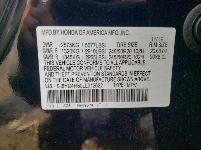 2020 Acura Mdx Technology VIN: 5J8YD4H50LL012622 Lot: 60167284
