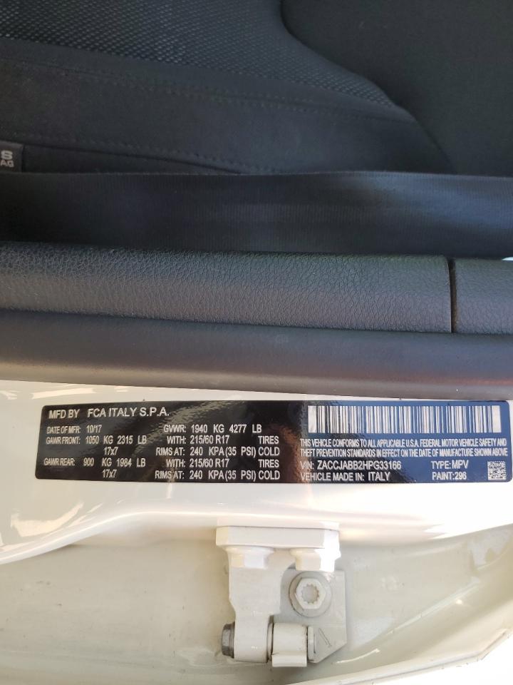 ZACCJABB2HPG33166 2017 Jeep Renegade Latitude