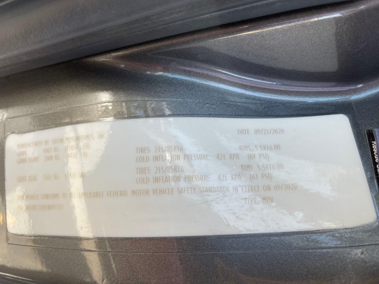 W1X8E33Y0LN091513 2020 Mercedes-Benz Sprinter 3500