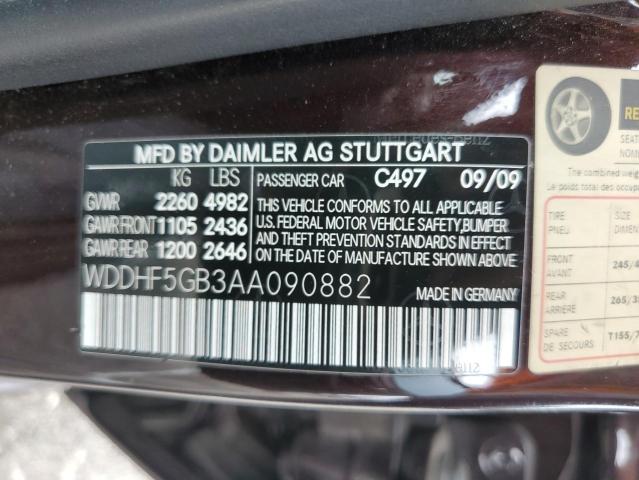 2010 Mercedes-Benz E 350 VIN: WDDHF5GB3AA090882 Lot: 57441404