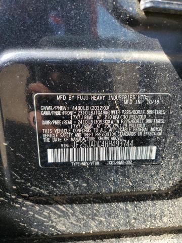 2017 Subaru Forester 2.5I Premium VIN: JF2SJAEC4HH493744 Lot: 60083984