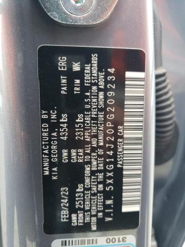 2023 Kia K5 Lxs VIN: 5XXG14J20PG209234 Lot: 60125524