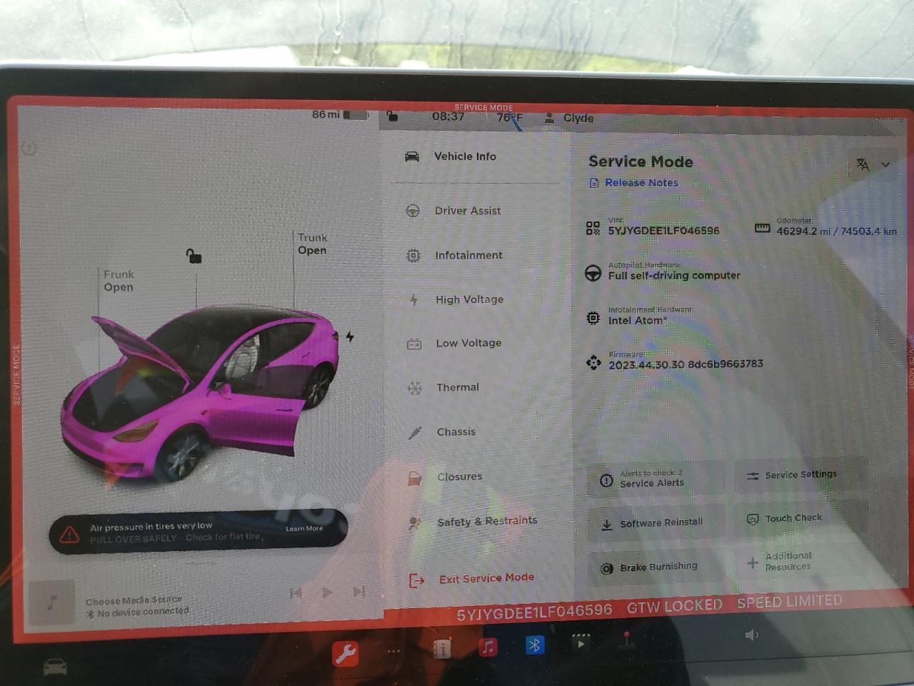 5YJYGDEE1LF046596 2020 Tesla Model Y
