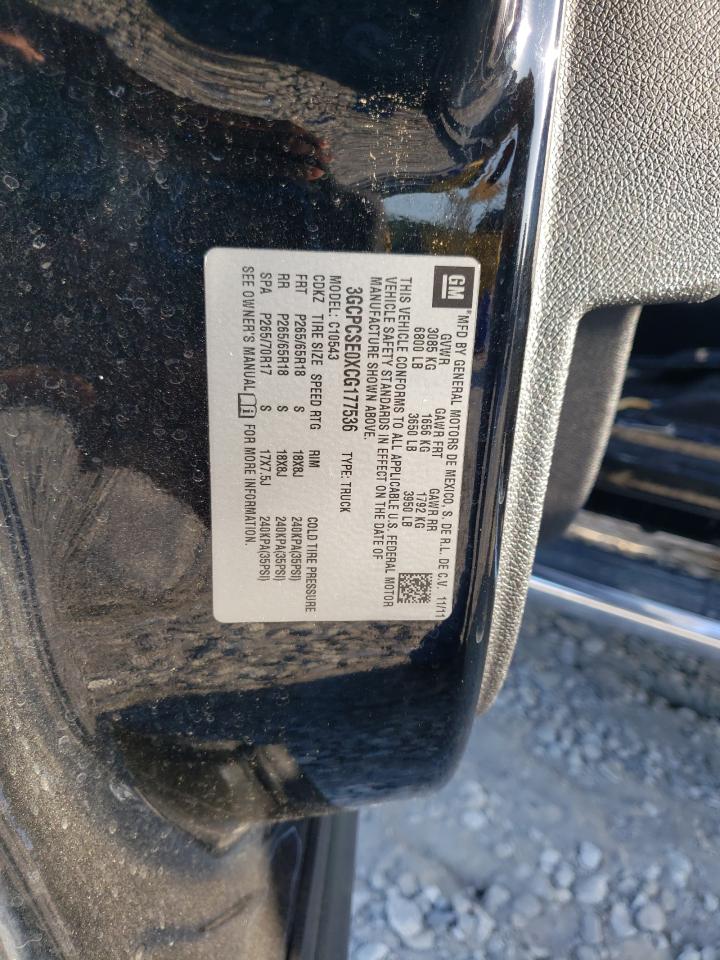 3GCPCSE0XCG177536 2012 Chevrolet Silverado C1500 Lt