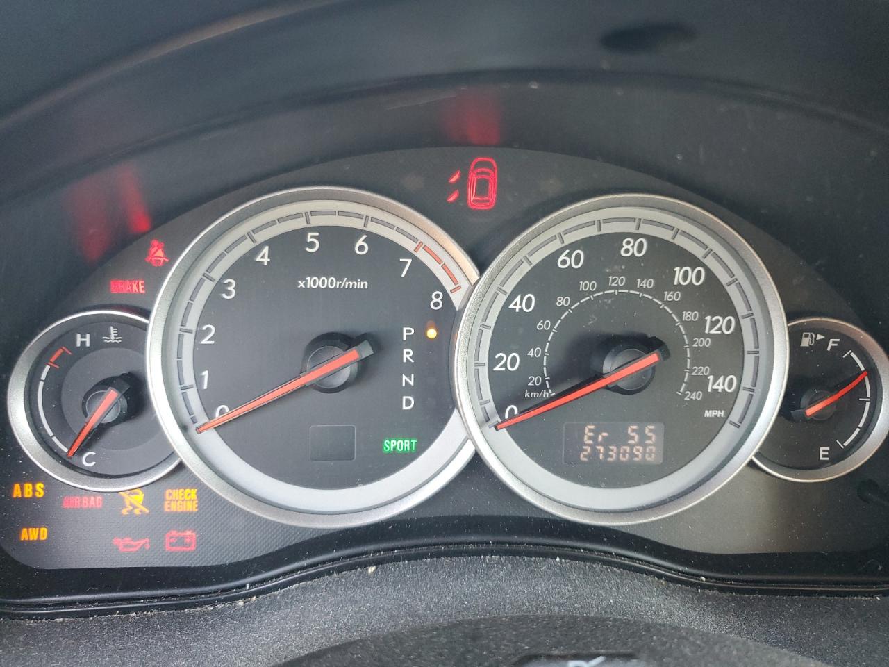 4S4BP85C754355314 2005 Subaru Legacy Outback H6 R Vdc