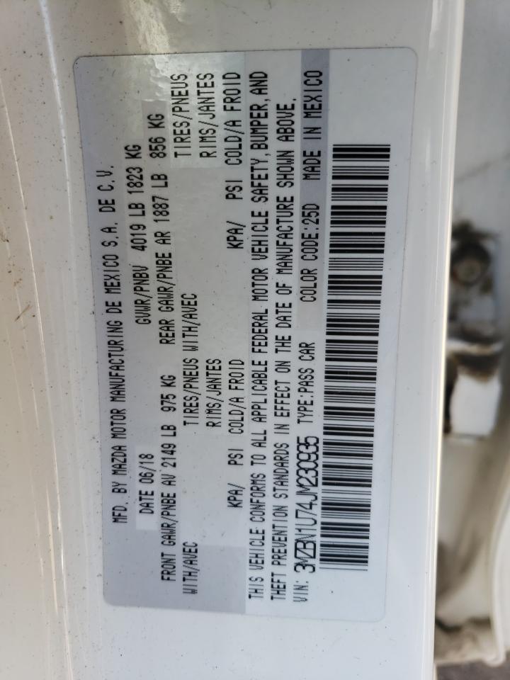 3MZBN1U74JM230935 2018 Mazda 3 Sport