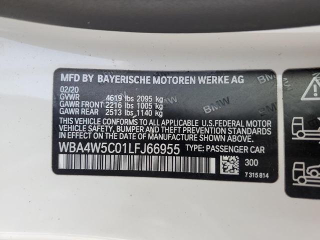 VIN WBA4W5C01LFJ66955 2020 BMW 4 Series, 430XI no.13