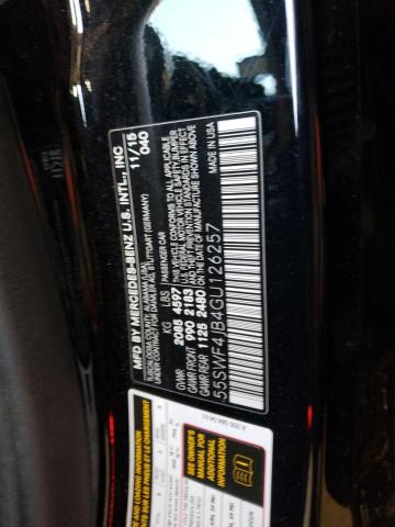 2016 Mercedes-Benz C 300 VIN: 55SWF4JB4GU126257 Lot: 58411684