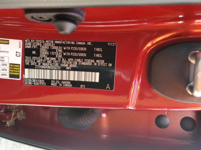 2022 LEXUS RX 450H F 2T2YGMDA3NC076720