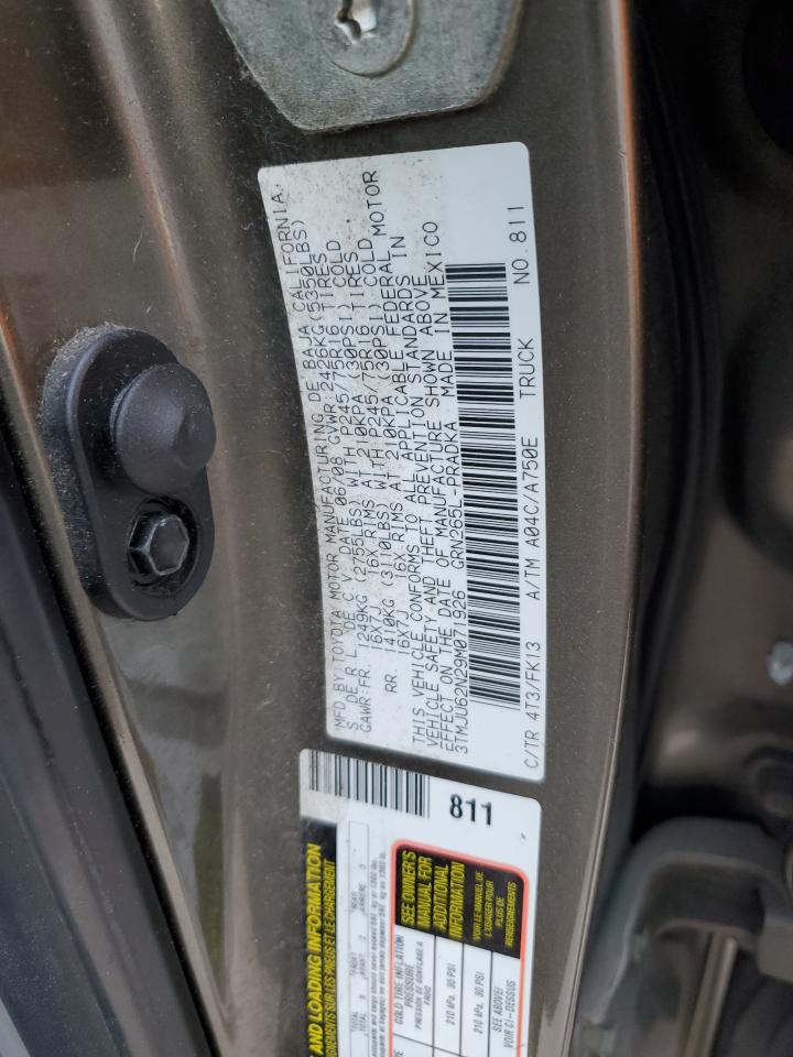 3TMJU62N29M071926 2009 Toyota Tacoma Double Cab Prerunner