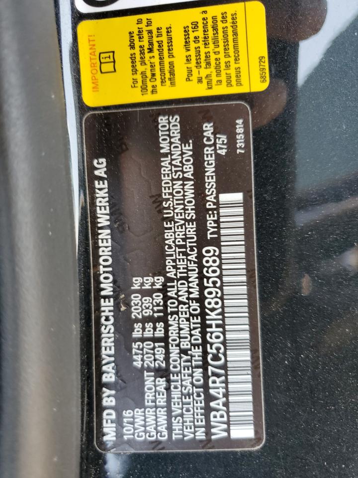 WBA4R7C56HK895689 2017 BMW 430I