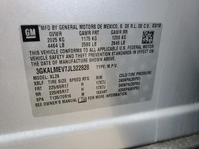 2018 GMC Terrain Sle VIN: 3GKALMEV7JL322828 Lot: 56798174