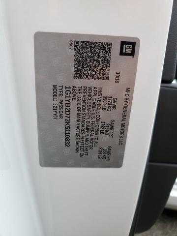 2019 Chevrolet Corvette Stingray 1Lt VIN: 1G1YB2D73K5110832 Lot: 59136494