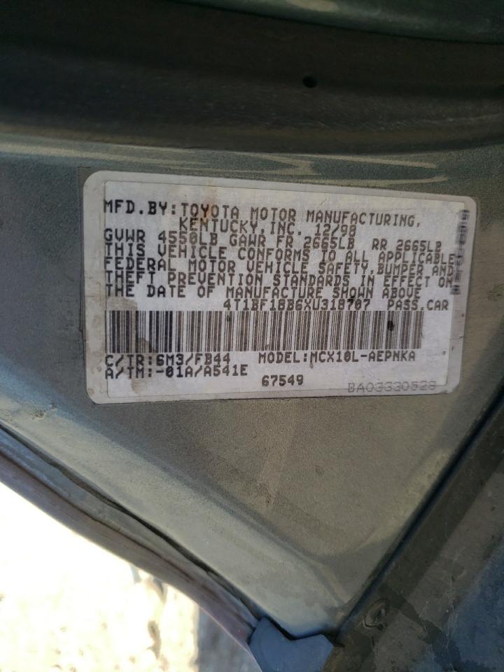 4T1BF18B6XU318707 1999 Toyota Avalon Xl