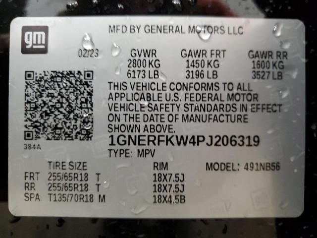 2023 Chevrolet Traverse Ls VIN: 1GNERFKW4PJ206319 Lot: 57309244