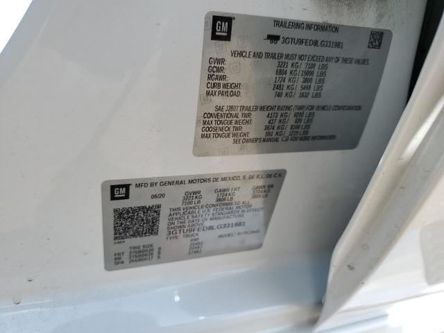 2020 GMC 2500 3GTU9FED8LG331981