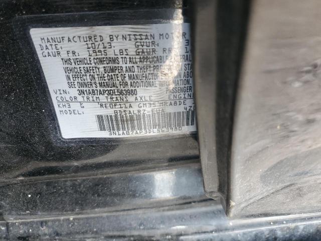 2013 Nissan Sentra S VIN: 3N1AB7AP3DL563980 Lot: 57680704