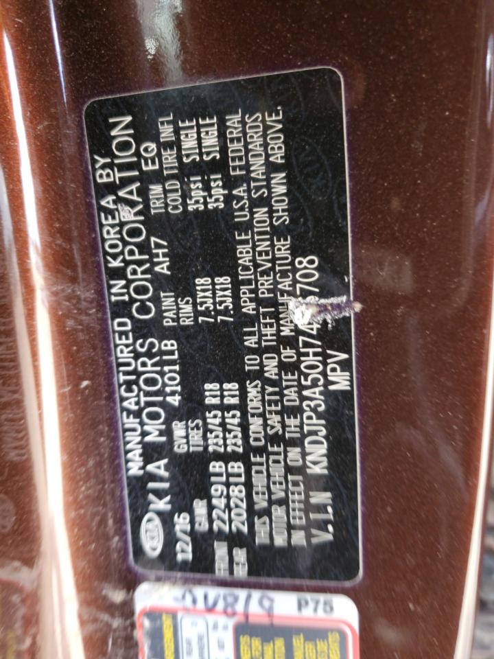 KNDJP3A50H7456708 2017 Kia Soul +