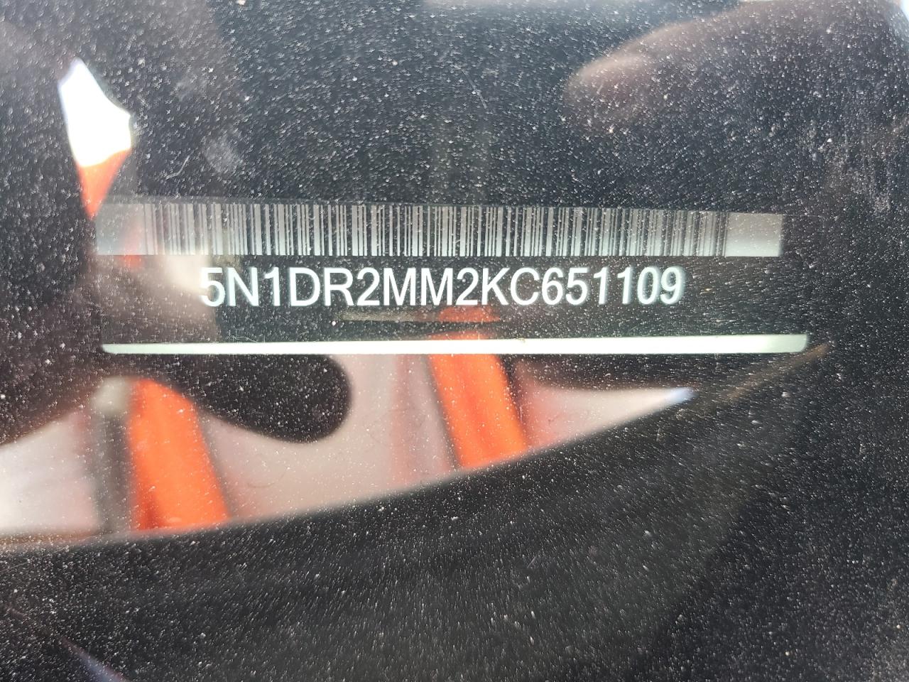 5N1DR2MM2KC651109 2019 Nissan Pathfinder S