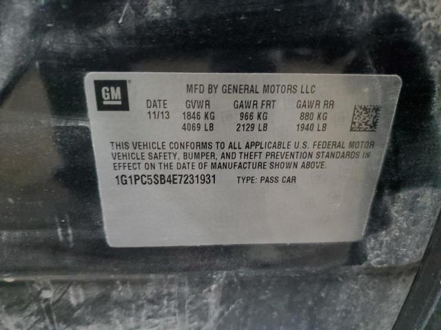 2014 Chevrolet Cruze Lt VIN: 1G1PC5SB4E7231931 Lot: 57420334