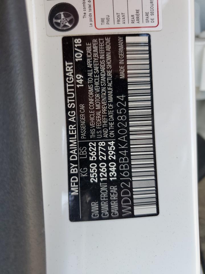 WDD2J6BB4KA028524 2019 Mercedes-Benz Cls Amg 53 4Matic