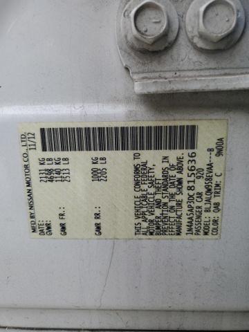 2013 Nissan Maxima S VIN: 1N4AA5AP3DC815636 Lot: 60543944