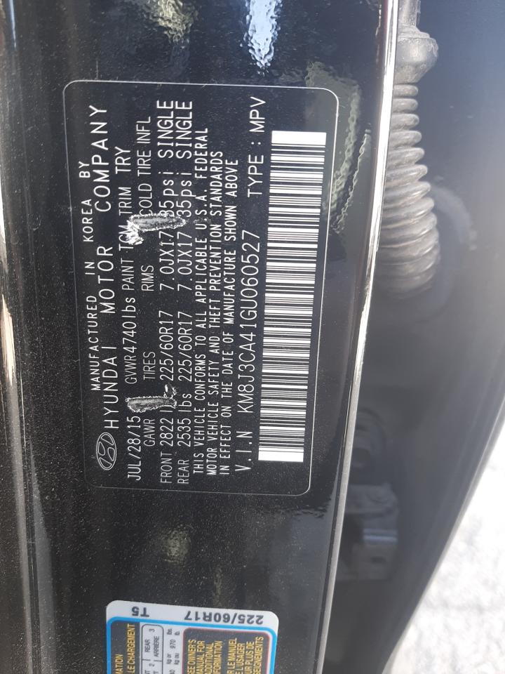 KM8J3CA41GU060527 2016 Hyundai Tucson Limited