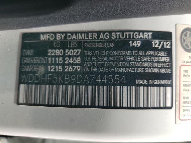 VIN WDDHF5KB9DA744554 2013 Mercedes-Benz E-Class, 350 no.12