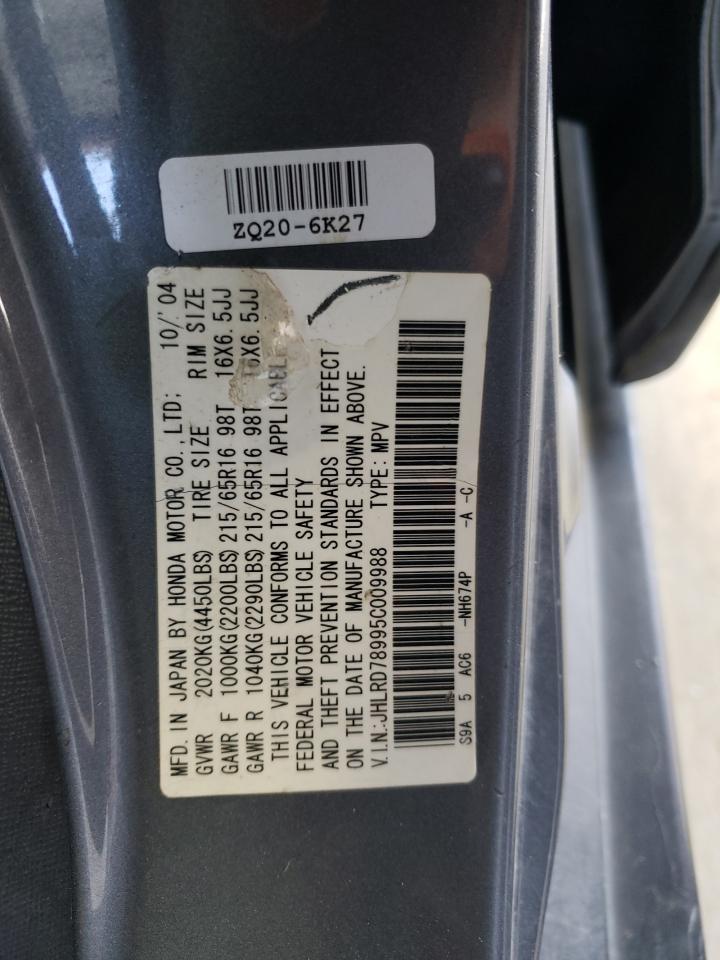 JHLRD78995C009988 2005 Honda Cr-V Se